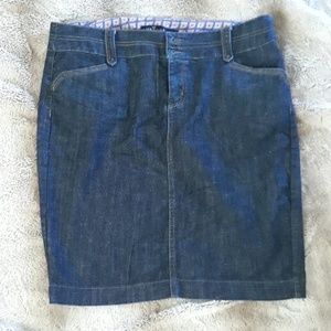 Denim jean skirt